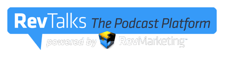 Rev Talks podcast platform logo