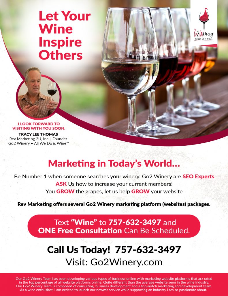The Rev Marketing Team builds long lasting relationships with wineries while developing a marketing plan and strategies to enhance growth online and in communities around the country