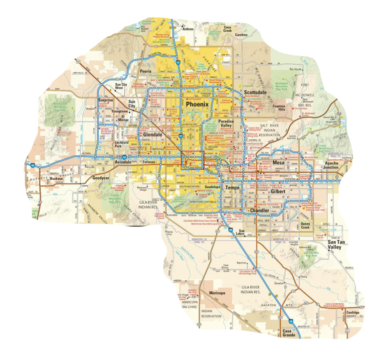 Phoenix Metro Area Map