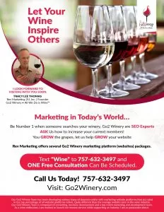 The Rev Marketing Team builds long lasting relationships with wineries while developing a marketing plan and strategies to enhance growth online and in communities around the country